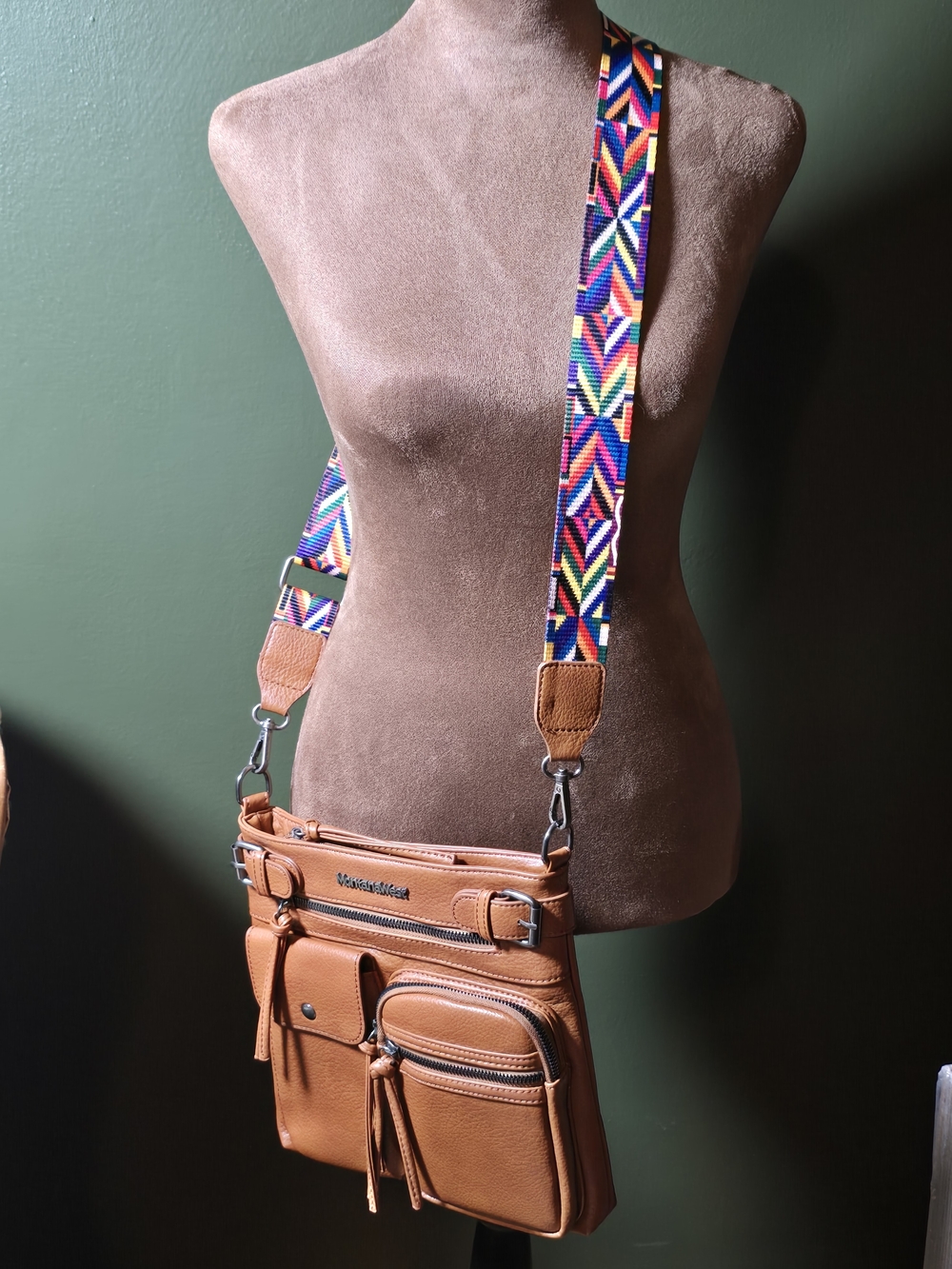 NWOT Montana West Crossbody Bag With Guitar Style Strap